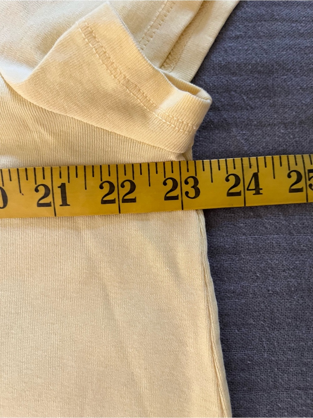 J. Jill 100% pima cotton banana yellow tee top shirt GUC XL - Picture 4 of 8